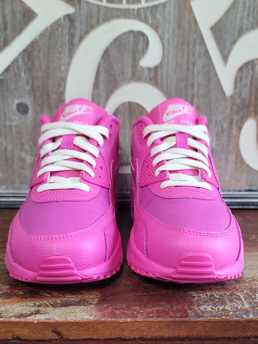 🔥 Nike Air Max 90 🔥 'Laser Fuchsia' Wmns 7.5. Like New, Fast Shipping - Picture 5 of 13